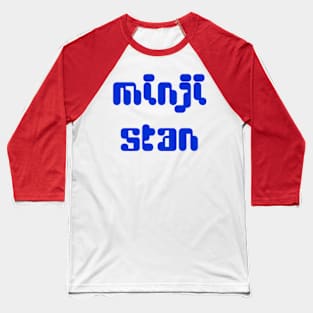 New Jeans Newjeans Minji stan typography | Morcaworks Baseball T-Shirt